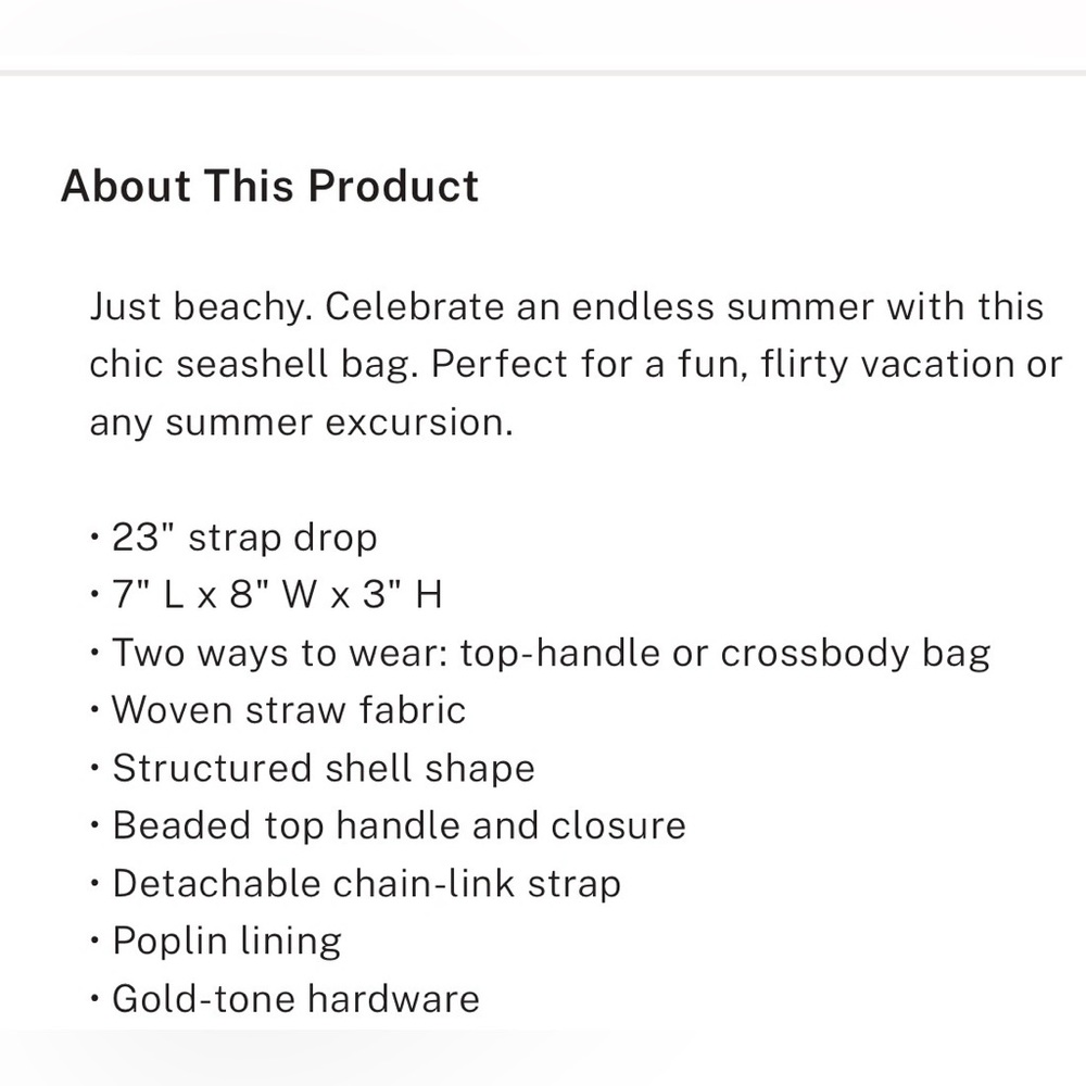 Shell Straw Crossbody Bag - Picture 5 of 5